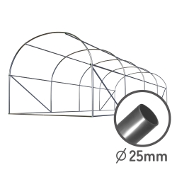 Structure renforcée en acier galvanisé 25 x 0,7 mm
