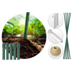 Kit d’accessoires inclus pour tunnel de jardin PLONOS 18 m²