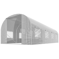 Serre tunnel PLONOS blanche 10 m² pour culture de légumes