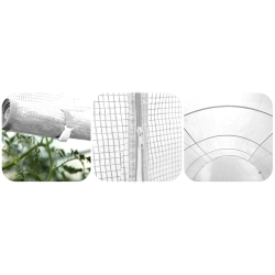 Bâche PE 140 g/m² UV4 blanche pour tunnel de jardin