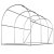 Structure en acier galvanisé 19 x 0,6 mm pour serre tunnel