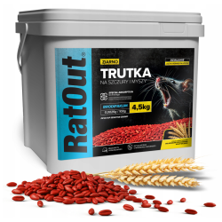 RatOut poison rats et souris 4,5 kg grains empoisonnés Brodifacoum