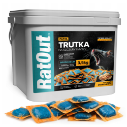 RatOut Pâte Arachide Brodifacoum 3,5 kg – Appât puissant contre rats et souris