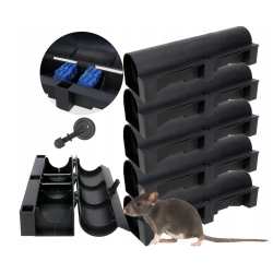 Lot de 3 postes d'appâtage sécurisés No Pest 34 cm