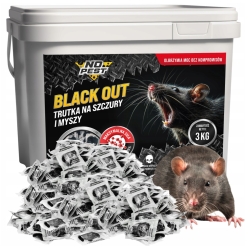 No Pest® Black Out 3 kg – pâte noire contre rats et souris